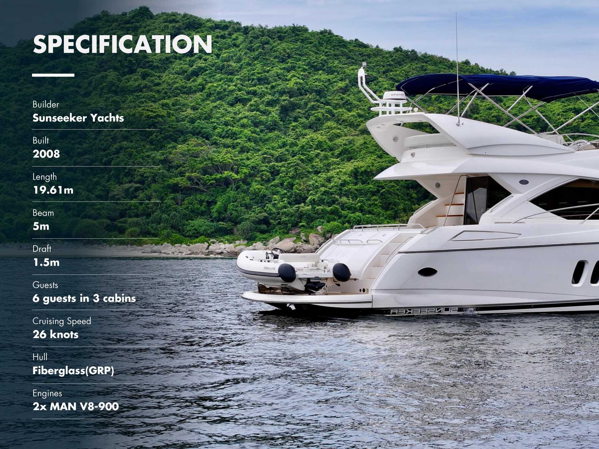 2008 SUNSEEKER MANHATTAN 60 BF