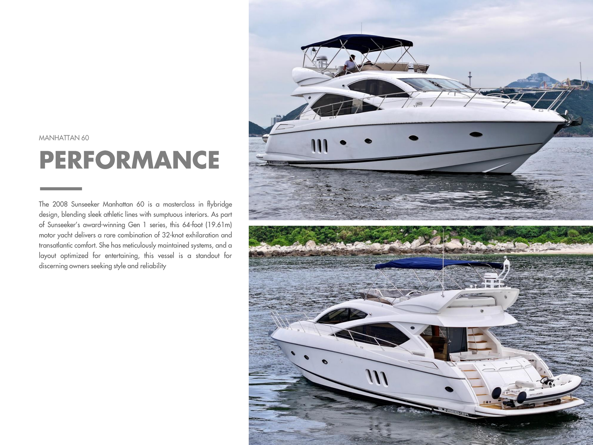 2008 SUNSEEKER MANHATTAN 60 BF