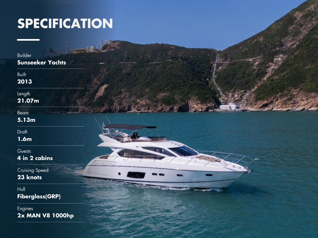 2013 SUNSEEKER MANHATTAN 63 BF